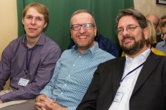 September 2018 - Research plus in Köln: Die drei Vortragenden  P. Simmering, H. Geißler und M. Küppers(©SimonWestphal)