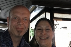 Juni 2019 - Research plus Hamburg: Mitorganisator Christian Dössel (PRS IN VIVO) und Birgit Bujard, DGOF