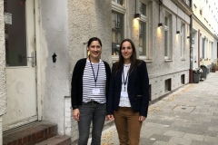 Oktober 2019 - Research plus München: Birgit Bujard (DGOF) und Carolin Kaiser (NIM)