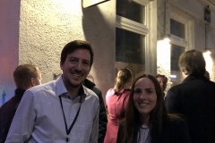 Oktober 2019 - Research plus München: Die beiden Vortragenden Beat Fischer (Axinova) und Carolin Kaiser (NIM)